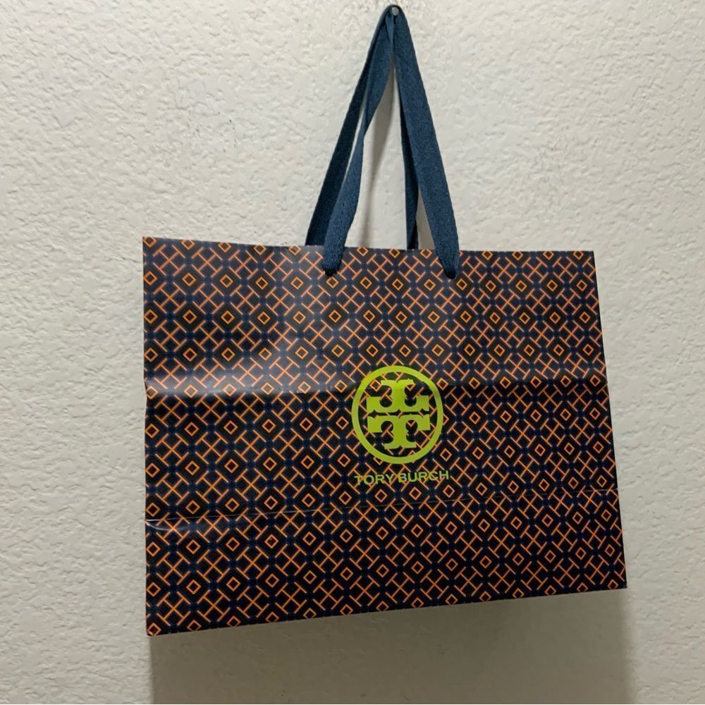 Tory Burch Empty Logo Paper Gift Bag  12”x9”x5”